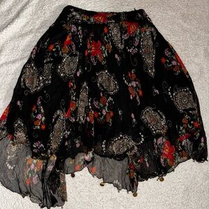 Black flowy skirt